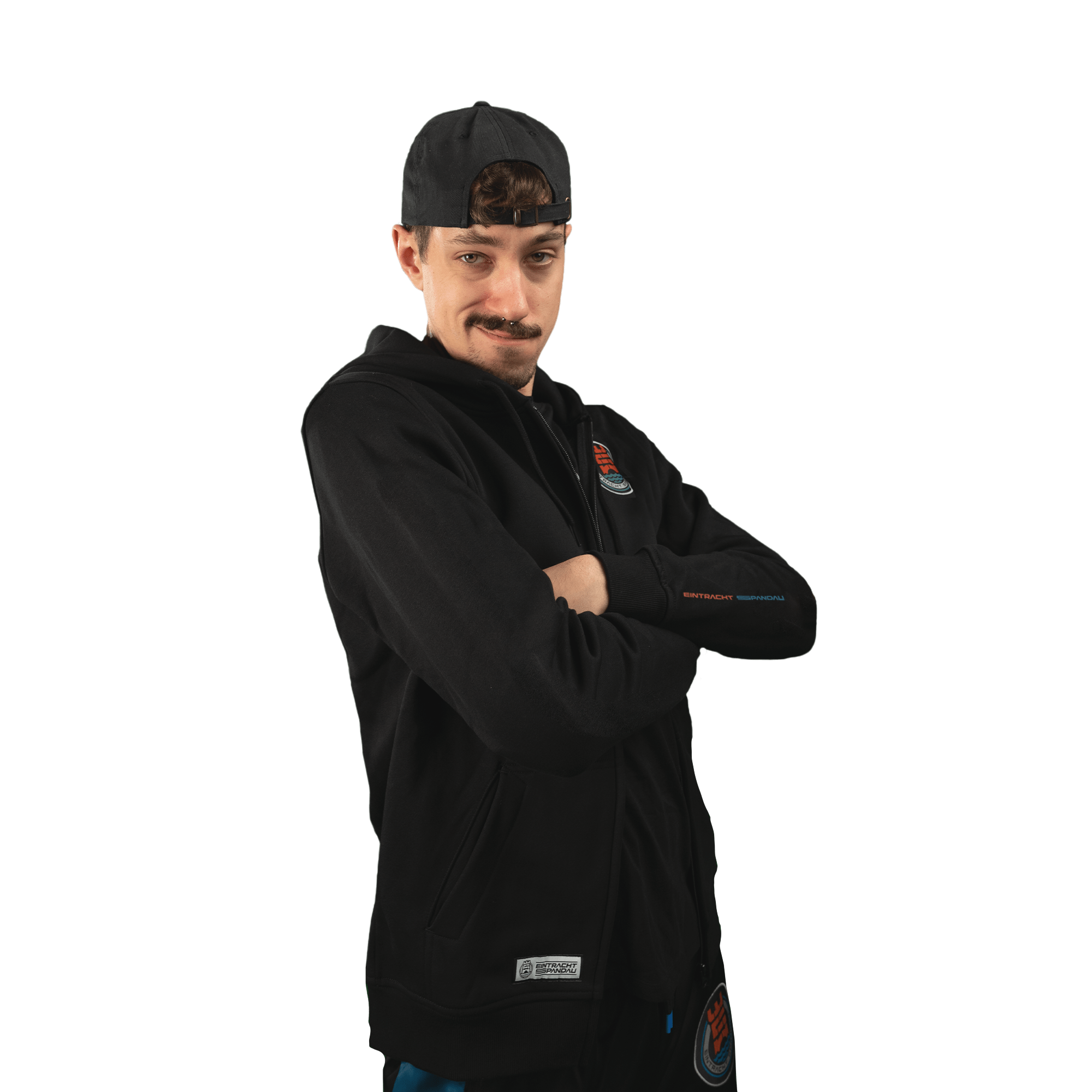 Eintracht Spandau Logo Zip Hoodie Basic EINS.1 Kapuzenjacke 270188