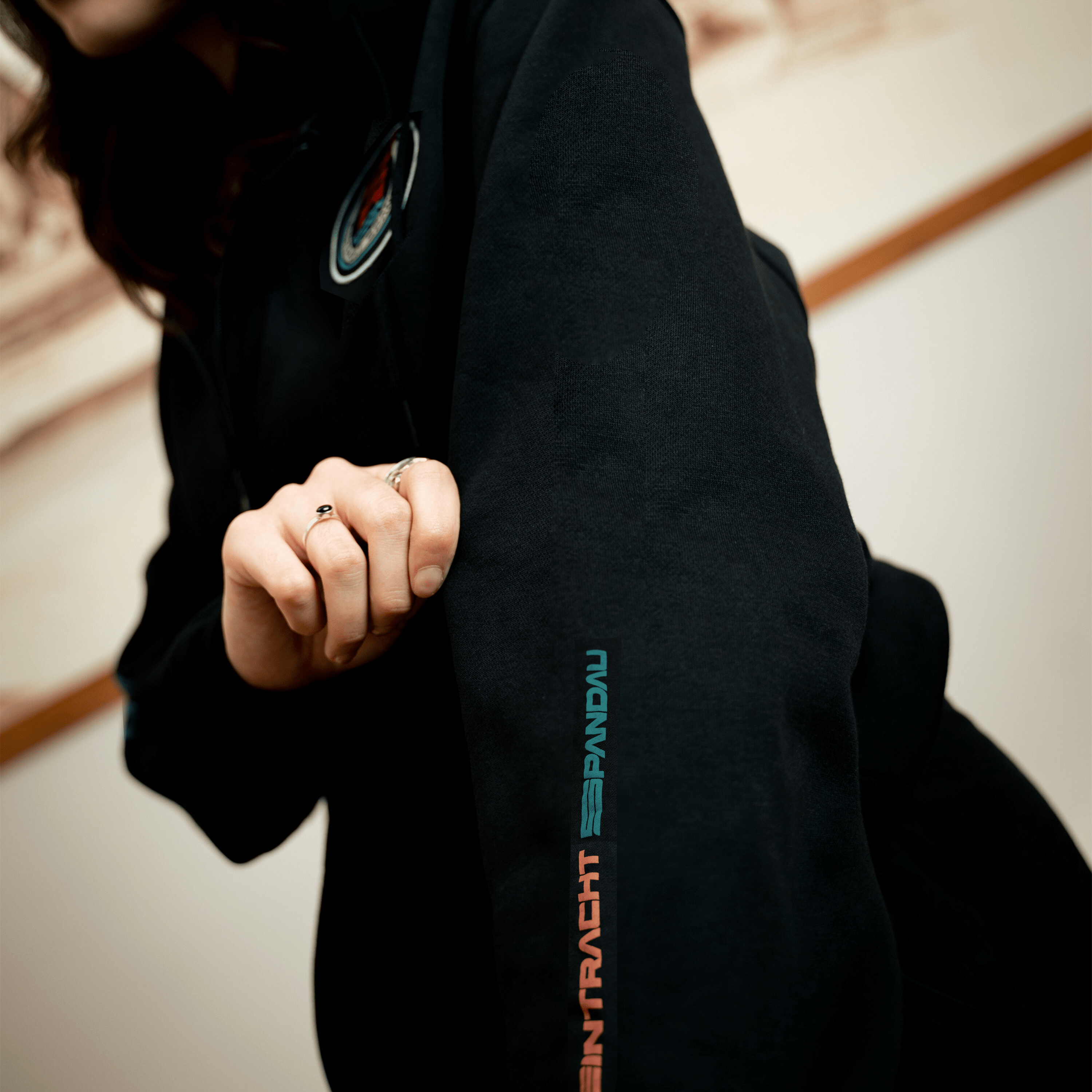 Eintracht Spandau Logo Zip Hoodie Basic EINS.1 Kapuzenjacke 270209
